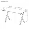 Maclean Biurko gamingowe NanoRS 120x60cm LED RS102